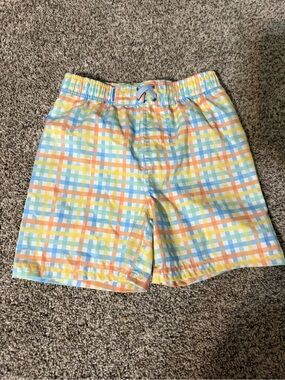 Boy’s Rugged Butts Pastel Plaid Swim Shorts - Multicolor